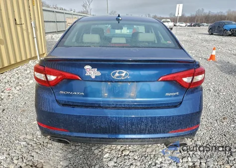 2016 Hyundai Sonata Sport из США, поврежденный, VIN 5NPE34AF9GH354037